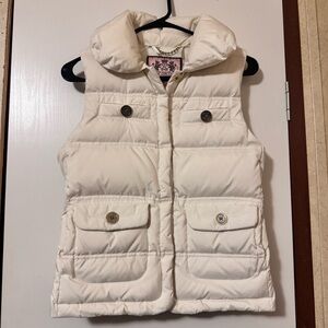 Juicy Couture Cream Puffer Vest